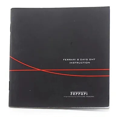 Panerai Ferrari 8 Days GMT Booklet Manual • £79.16