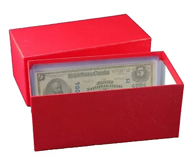 Durable Strong Paper Money Box Banknotes Collection Large Size Currency Storage • $10.98