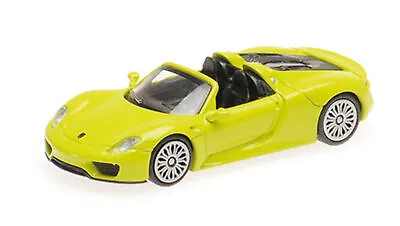 Minichamps 1:87 PORSCHE 918 SPYDER GELBGRUN 2013 - 870062134 • $27.29