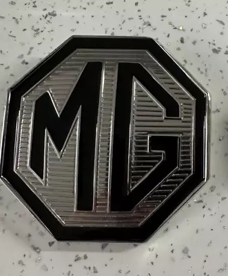 MG TF Front Or Rear Large MG Badge Rare 88mm Le 500 Colour Black And Crome • £14