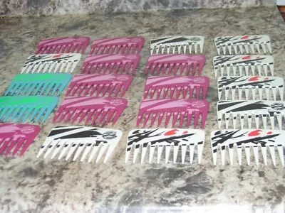 20  Vintage  Pocket Combs  Wide Tooth Detangling Mebco Zone 1 Short Lot   B 905 • $24.99