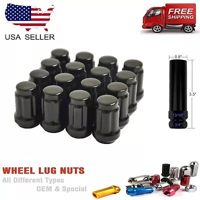 20x Black  1.4  Tall 14x1.5 Tuner Spline Lug Nuts+Key Honda Acura MDX RLX &More  • $20.99