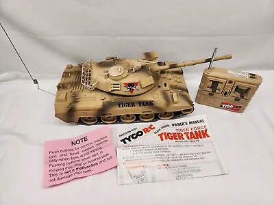 VINTAGE WORKING TYCO TIGER Tank Military RC WWII Tank 1/16 Near Mint!  • $119.99