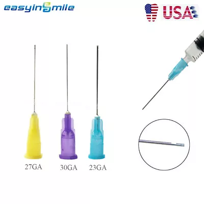 Dental Endo Irrigation Needle Tips Disposable End Closed Side Hole 23/27/30GA • $38