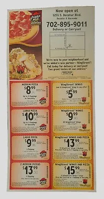 EXPIRED Collectible Pizza Hut Coupons With Magnet Las VEGAS 2008 RARE FIND!!!! • $15