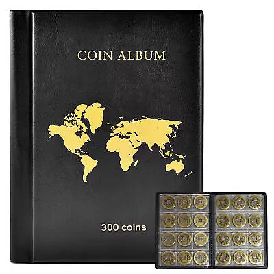 Pockets Coin Albums Coin Collection Storage Book Holder Coin Storage Display • $29.34