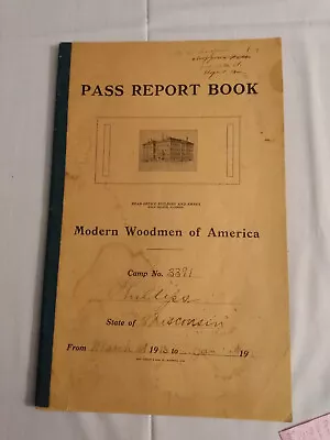 Modern Woodmen Of America Pass Report Books RARE • $15