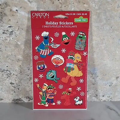 Vintage 1999 Carlton Christmas Holiday Sesame Street Muppets Stickers - Sealed • $7.99