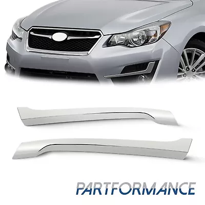 Front Chrome Grille Trim Molding For Subaru Impreza Left Right Kit Pair Set  • $49.99