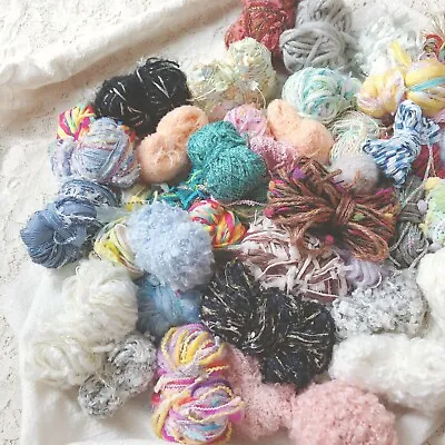 10 Bundles Art Yarn Assorted Yarn Scraps Fiber Waste Knitting Weaving Crochet  • $7.99