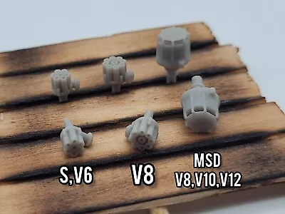  V8 StraightV6 MSD Distributors For 1/24 And 1/25 Scale (4 Pack) (Pre-drilled) • $6.25