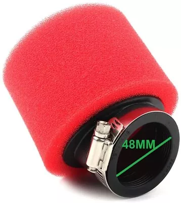 44-48mm Foam Air Filter For Atv Moped Scooter Af19 • $11.95