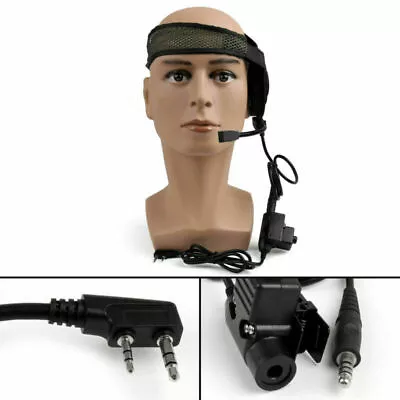 5x HD01 Z Tactical Bowman Elite II Headset U94PTT For Kenwood Walkie-Talkie RA • £93.58