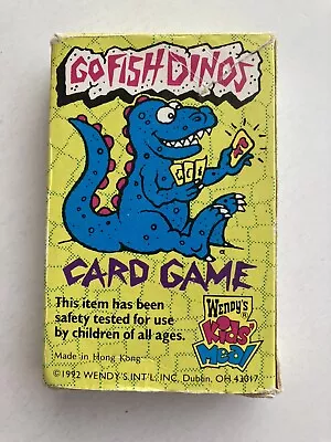 Vintage 1992 Wendy's Kids' Meal Go Fish Dinos Card Game • $14.99