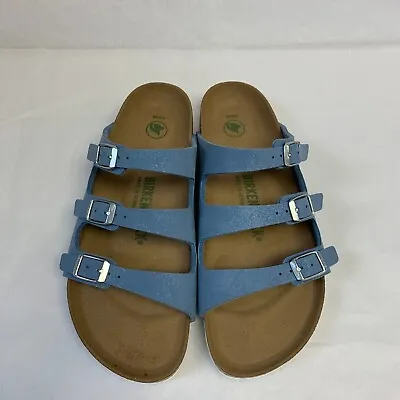 Birkenstock New W/ Box Florida Fresh Brushed Dove Birkibuc Vegan Nar Select Size • $109.99