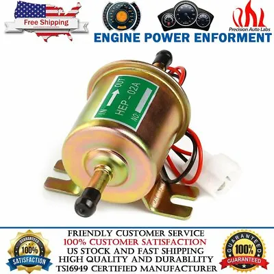 $15.59 • Buy Universal Electric Inline Fuel Pump 12V For Lawn Mowers Small Engine Gas Diesel