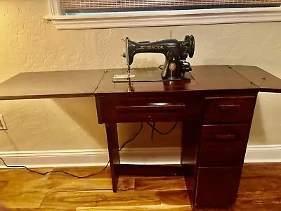 1952 Singer Sewing Machine And Cabinet • $400