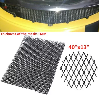 40 X13  Black Front Grille Mesh Net Sheet Aluminum Rhombic Auto Grill Universal • $11.49