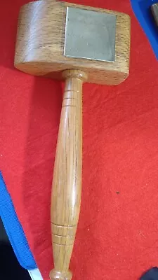 Vintage Masonic Presentation Gavel/Mallet. Victoria Lodge 1026. Hong Kong. 27cm • £35