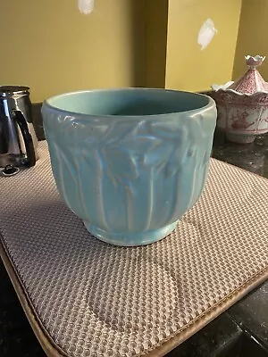 McCoy Turquoise Butterfly Jardiniere • $99