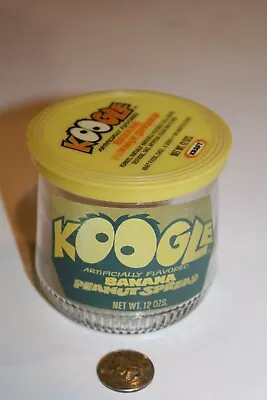 VTG 1970s Kraft Koogle Banana Peanut Butter Spread Jar W/ Original Lid RARE HTF • $79.99