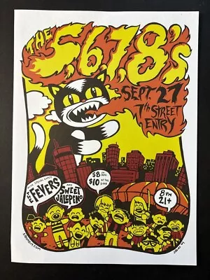 5678'S + THE FEVERS + SWEET JALAPENO - 14X10  Gig Poster Art Print L295 • $16.17