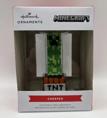 2023 Hallmark Ornament Tree Minecraft Green Creeper On TNT Video Game • $8.95