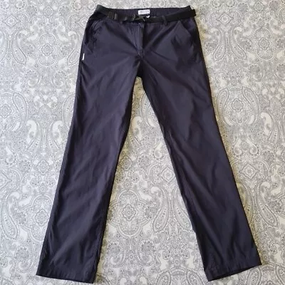 Craghoppers Women’s Kiwi Pro Stretch Trousers Size 12 R Navy Blue High Waist • £17.95