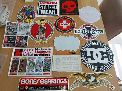 Vintage Skateboard Stickers Lot Big Large Ramp Hook Ups Powell Peralta Bones • $180