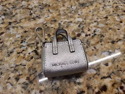 Michael Kors Dark Dune Cindy Dome Satchel Bag Charm Key Fob In Gift Box Nice FS • $25