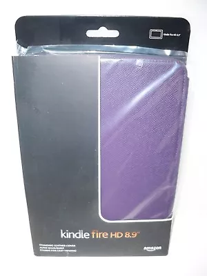 Amazon Kindle Fire HD 8.9  STANDING LEATHER CASE Royal Purple UPC: 848719007473 • $22.99
