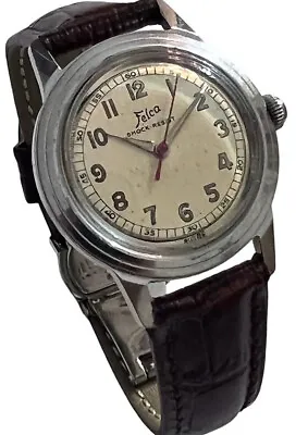 Mens Vintage Felca Military Style Wrist Watch Stainless Steel • $249