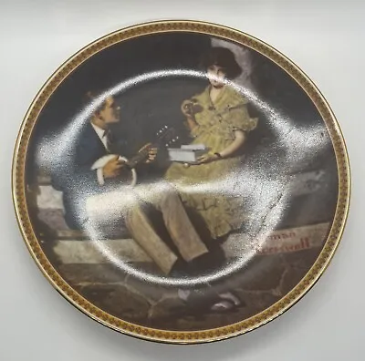 Vintage Norman Rockwell Pondering On The Porch Plate Collectible • $2.99