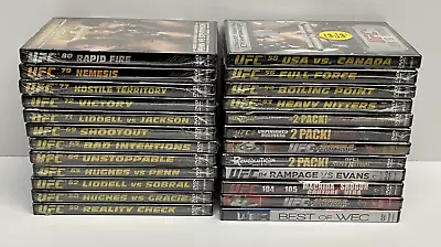 Lot Of 24 ** UFC DVD S (Brand New / NOS) • $195