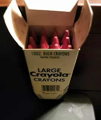 Vintage Crayola Bulk Crayons Large Red 12/Box Non Toxic • $6.25