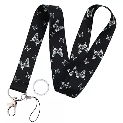 Neck Lanyard For Keys Wallet Id Card - New - Di Wang Butterfly • $12.99