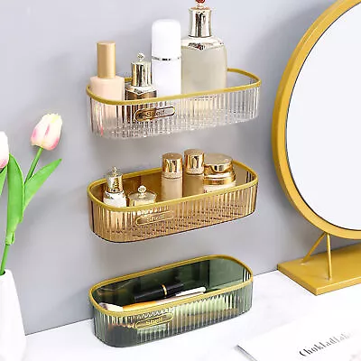 Rack Kitchen Shower Shelf Organiser Storage Bathroom Caddy Self Adhesive AU • $13.99