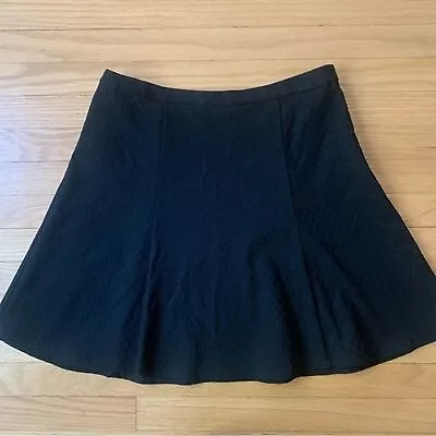 41 Hawthorn Black Textured Mini Circle Skirt Size Large • $16