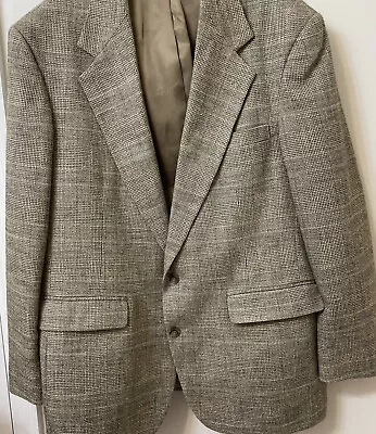 Vintage Haggar Imperial Tweed Blazer Mens 42R Wool Sport Coat Jacket Two Button • $52