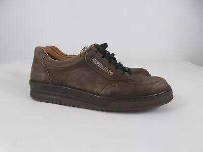 Mephisto Match Mens 9 Shoes Brown Leather Sneaker Lace Up Casual Comfort • $169.95