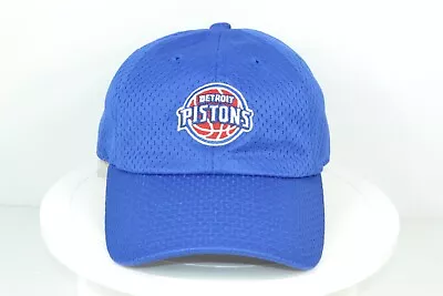 Mitchell & Ness Detroit Pistons Hat Cap Blue Polyester Mesh Slouch Strapback  • $5.99