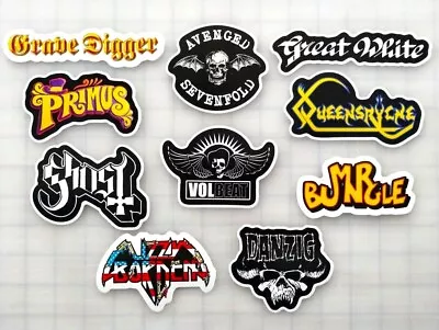 Metal / Hard Rock Vinyl Sticker Lot (10 Stickers) SET 5 • $12.99