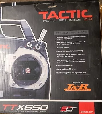 Tactic TTX650 6-Channel 2.4GHz R/C Radio Transmitter. No Manual  • $140