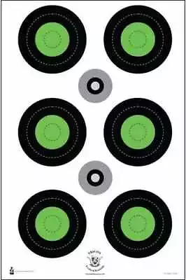 Action TargetTrident Concepts Fluorescent Green Bull's-Eye Target 100 Per Box • $54.99