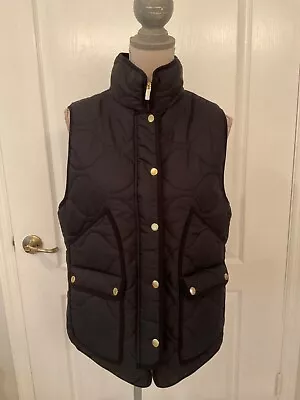 J.CREW Black SIGNATURE PUFFER PRIMALOFT QUILTED VEST Size L ~ NEW • $39.99