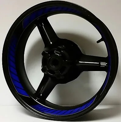 Dark Blue Full Custom Inner Rim Decals Wheel Stickers Stripes Tape Graphics Kit • $24.99