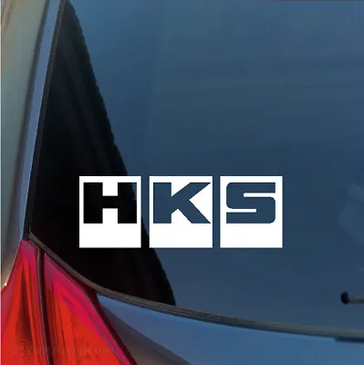 HKS Vinyl Sticker Shop Garage Racing Tuning JDM Crane Motor Exhaust Suspension • $3.95