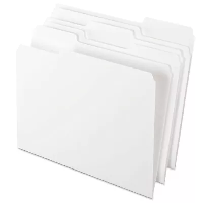 Manila  White File Folders 1/3-Cut Tabs Set Of 9 Junk Journals Tags • £4.99