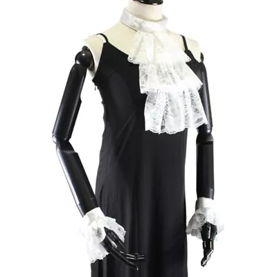 Detachable False Collar Girls Renaissance Wrist Cuff Set For Shirt Or Dress • $19.18