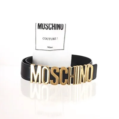 Vintage Moschino Gold Letter Never Used  Belt. • $190